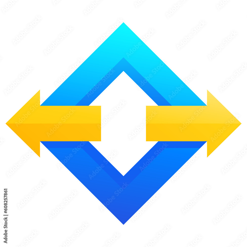 arrows pointed in two directions, logo design arrows pointed in two directions, logo design