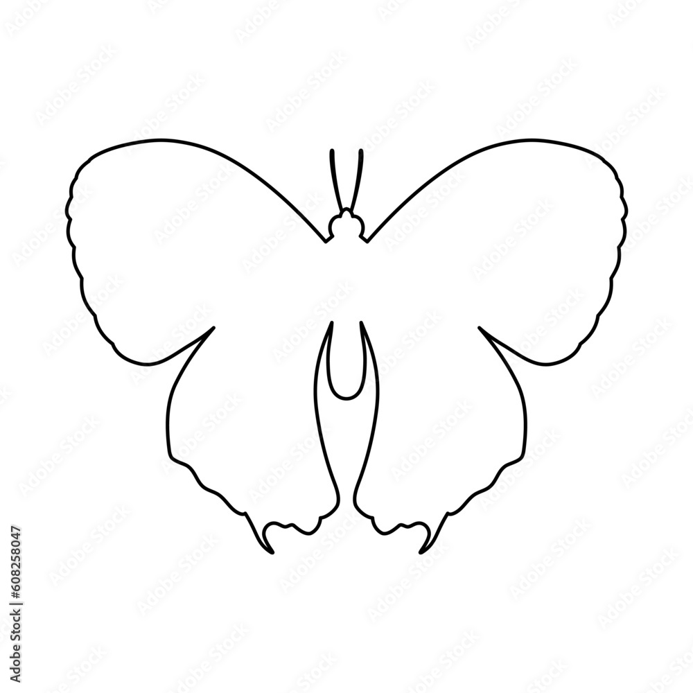 The insect concept is presented in the form of a butterfly silhouette icon on a white background. The insect concept is presented in the form of a butterfly silhouette icon on a white background.