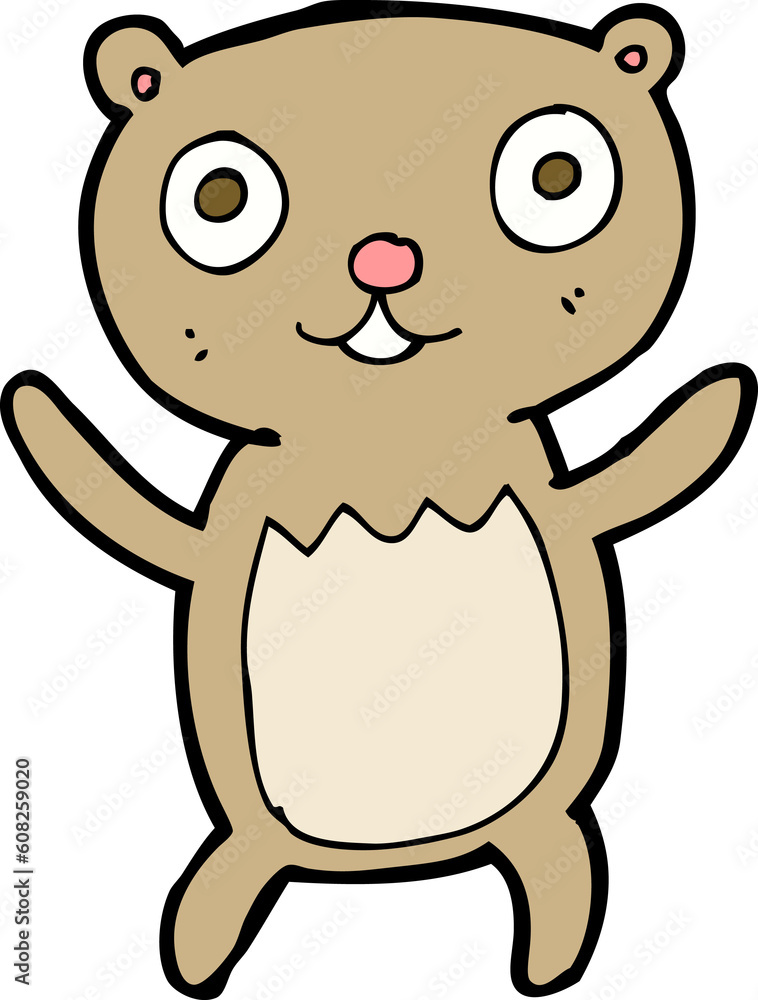 Fototapeta premium cartoon teddy bear