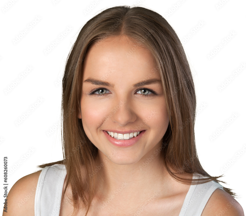 Portrait of a Smiling Young Woman Portrait of a Smiling Young Woman