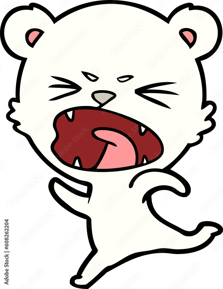 angry polar bear cartoon angry polar bear cartoon