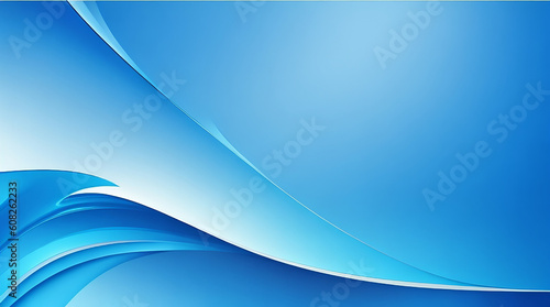 Soft blue wave gradient background abstract wallpaper.