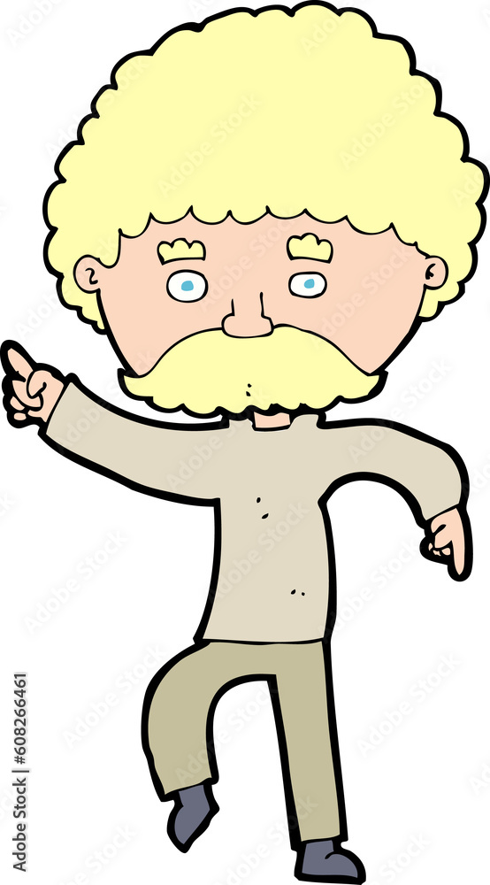cartoon seventies style man disco dancing cartoon seventies style man disco dancing