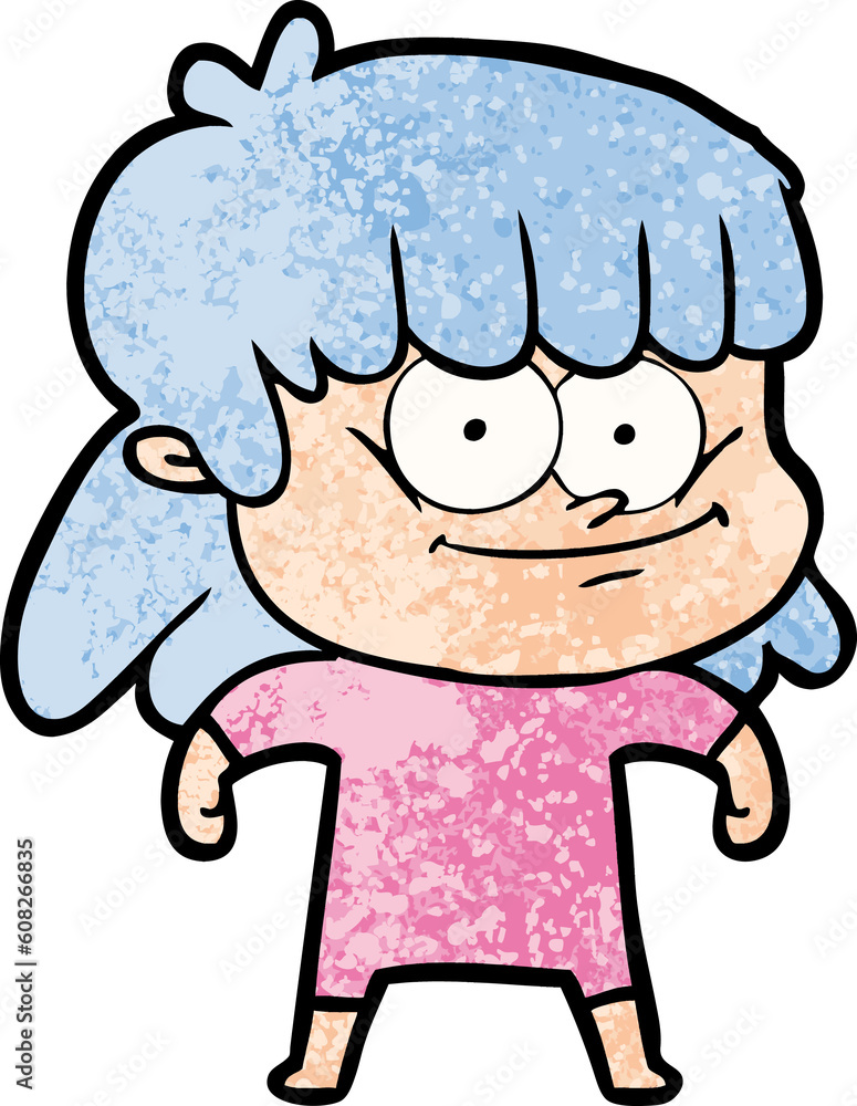 cartoon smiling woman cartoon smiling woman