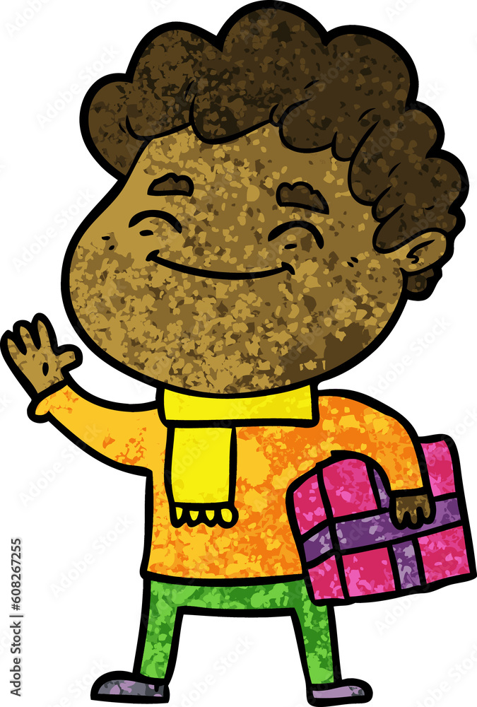 cartoon friendly man cartoon friendly man