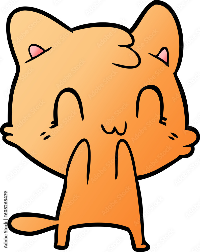 cartoon happy cat cartoon happy cat