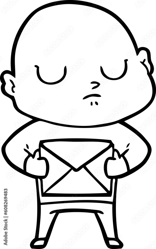 cartoon bald man cartoon bald man