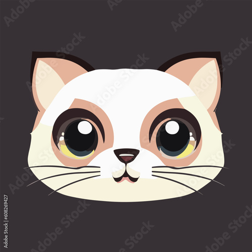 Cute vector illustration of ferret or mangust