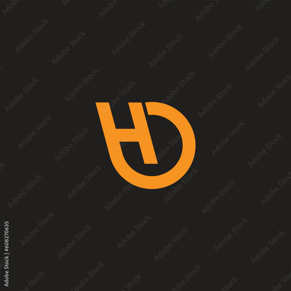letter h hour clock loop circle logo vector letter h hour clock loop circle logo vector