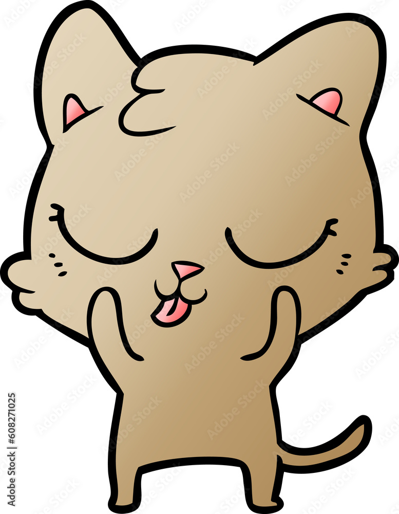 Obraz premium cartoon cat