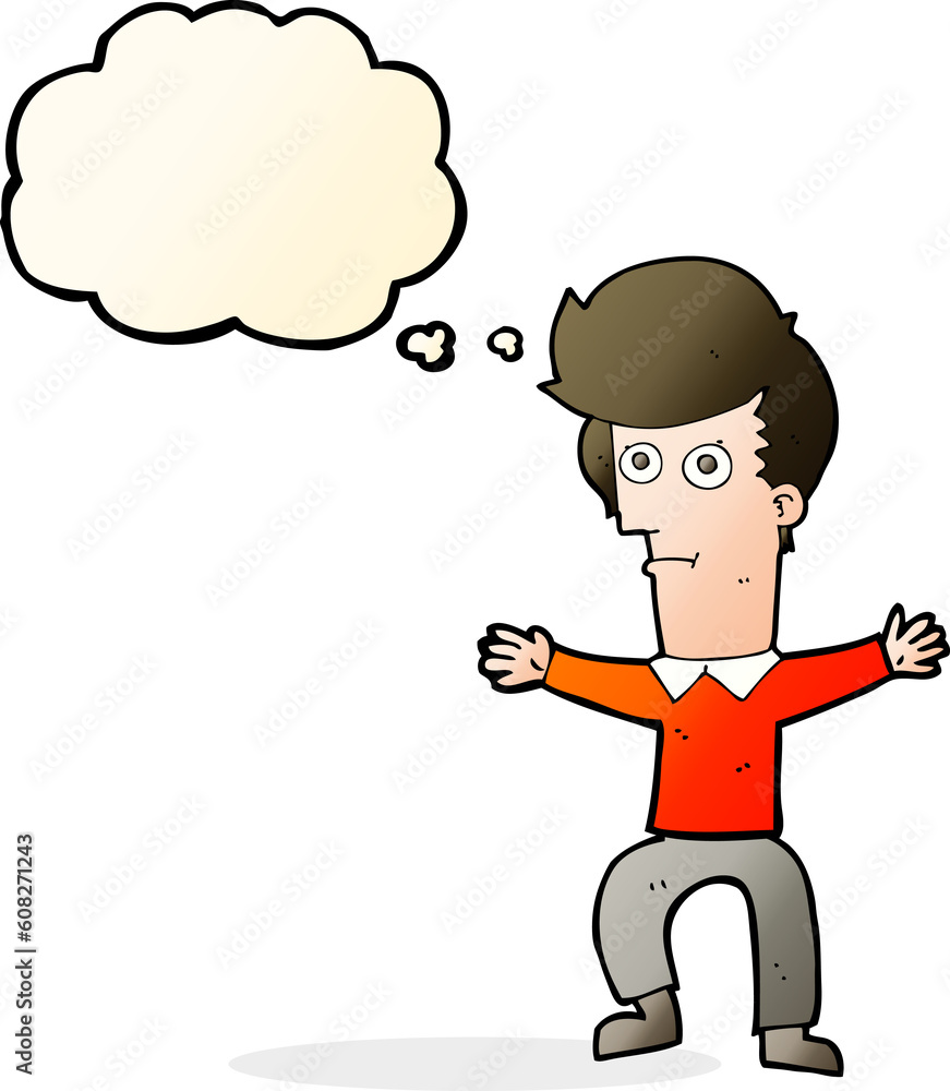 cartoon startled man with thought bubble cartoon startled man with thought bubble