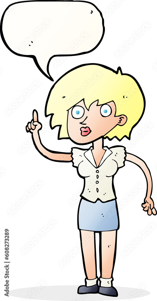 cartoon woman with question with speech bubble cartoon woman with question with speech bubble