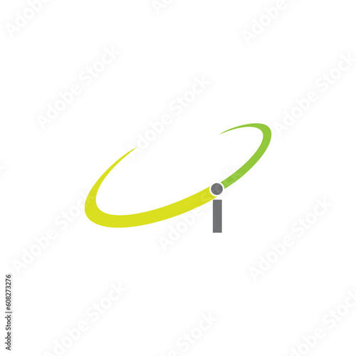 Letter I logo design,  idea vector template 