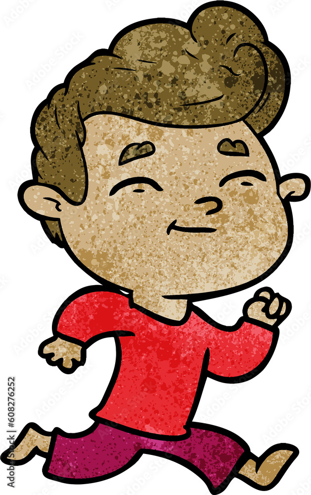 running cartoon man running cartoon man
