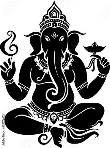 Hindu god shree ganesha images.generative al high quilaty
