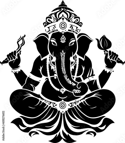 Hindu god shree ganesha images.generative al high quilaty