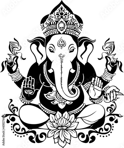 Hindu god shree ganesha images.generative al high quilaty
