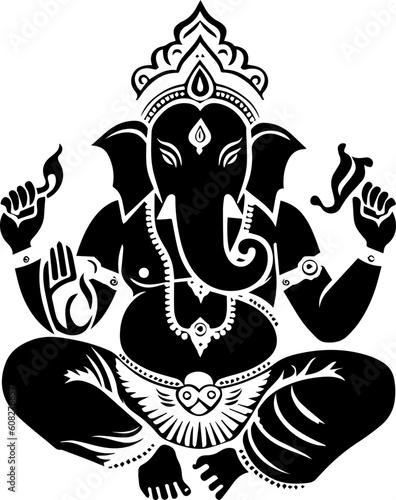 Hindu god shree ganesha images.generative al high quilaty