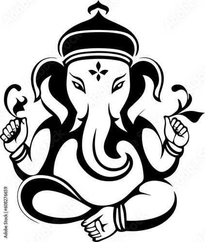Hindu god shree ganesha images.generative al high quilaty