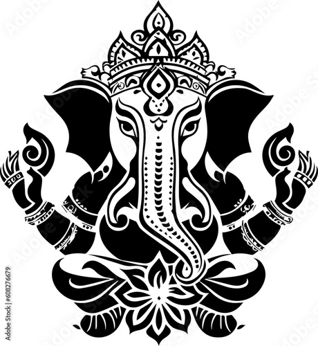 Hindu god shree ganesha images.generative al high quilaty