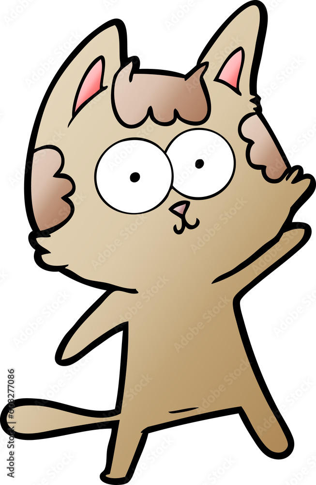 happy cartoon cat happy cartoon cat