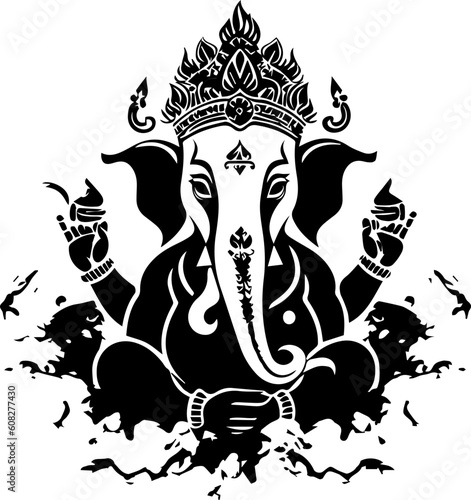 Hindu god shree ganesha images.generative al high quilaty photo