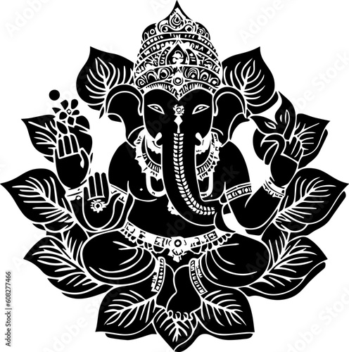 Hindu god shree ganesha images.generative al high quilaty