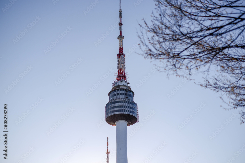 Namsan Tower is a Popular Landmark in Seoul City of Korea. Namsan Tower is a Popular Landmark in Seoul City of Korea.