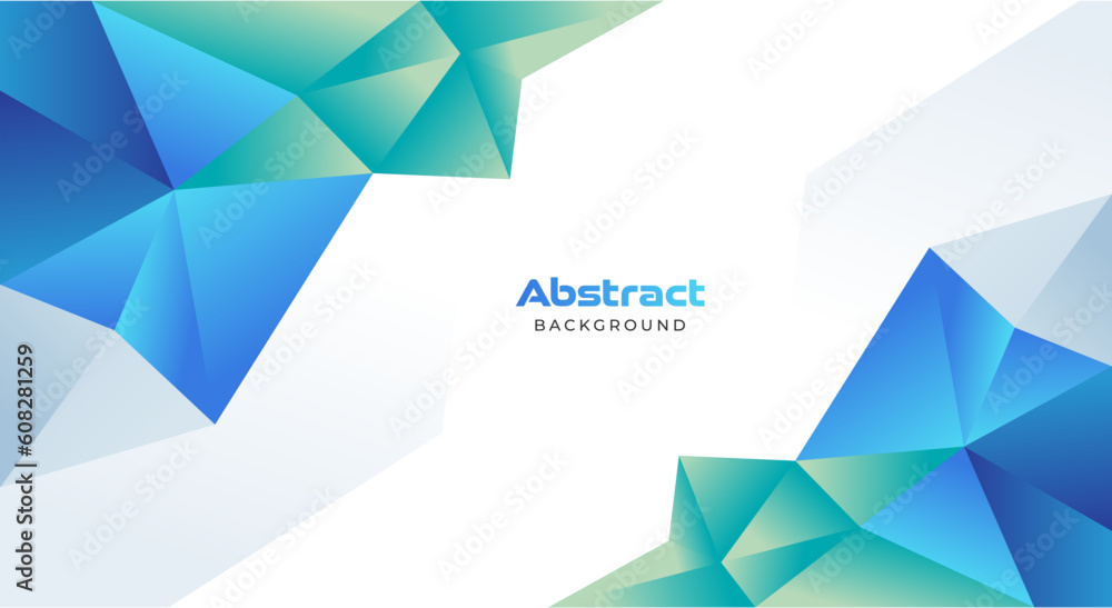 Abstract blue and green polygonal background vector Abstract blue and green polygonal background vector
