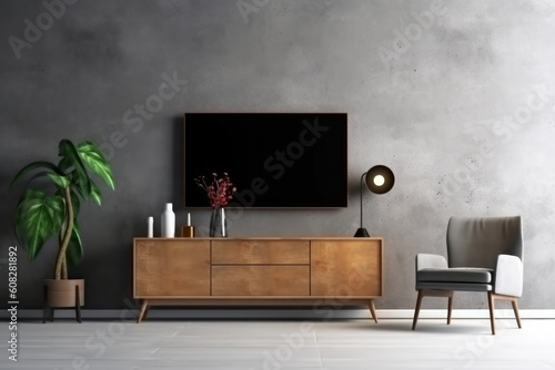 Luxurious Elegant Living Room Decor. Generative AI