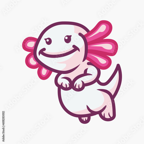 Cute Pink Salamander