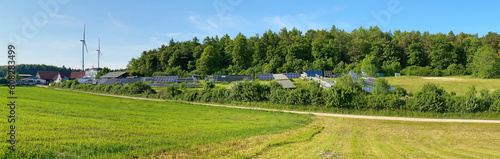 Solar Testfeld in Widderstall auf der schwäbischen Alb, Panorama