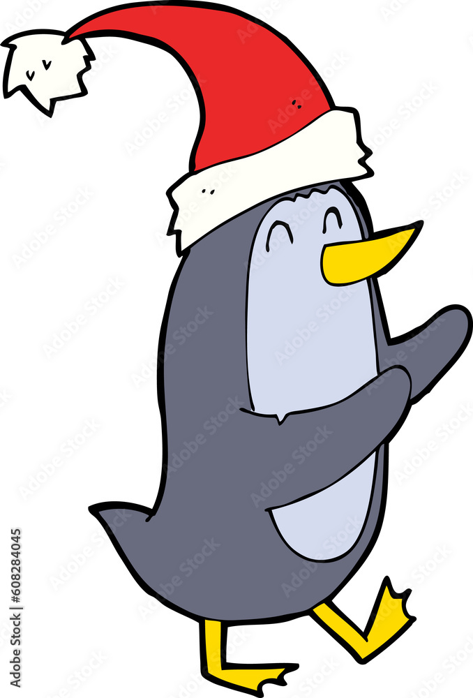 cartoon christmas penguin cartoon christmas penguin