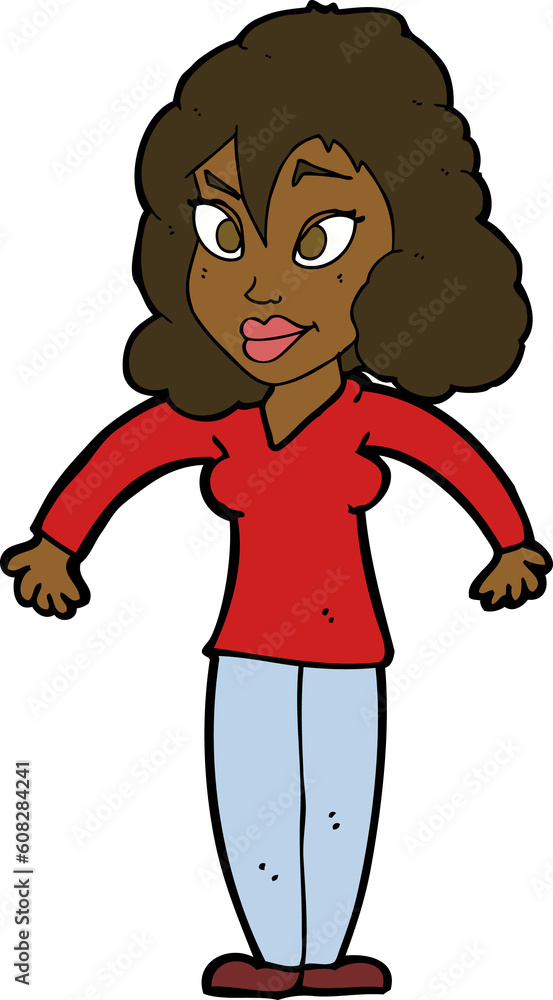 cartoon woman shrugging shoulders cartoon woman shrugging shoulders