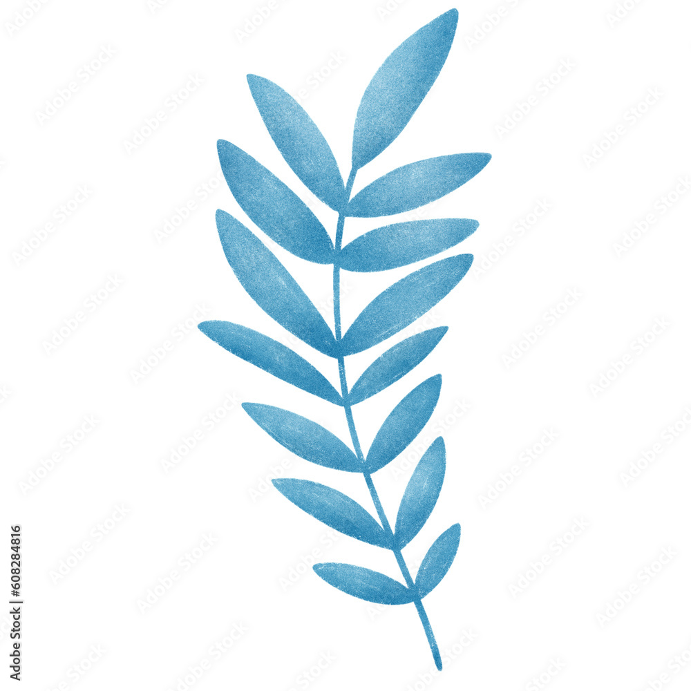 Hand drawn tropical leaf modern illustration. Trendy gradient textured drawing. Hand drawn tropical leaf modern illustration. Trendy gradient textured drawing.