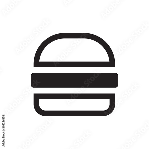 burger hamburger vector logo icon design