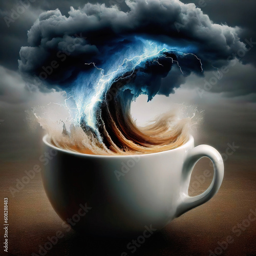 Huge energy in a cup of coffee