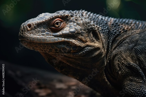 Detailed View of Komodo Dragon