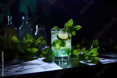 Mojito Cocktail with Fresh Citrus and Mint