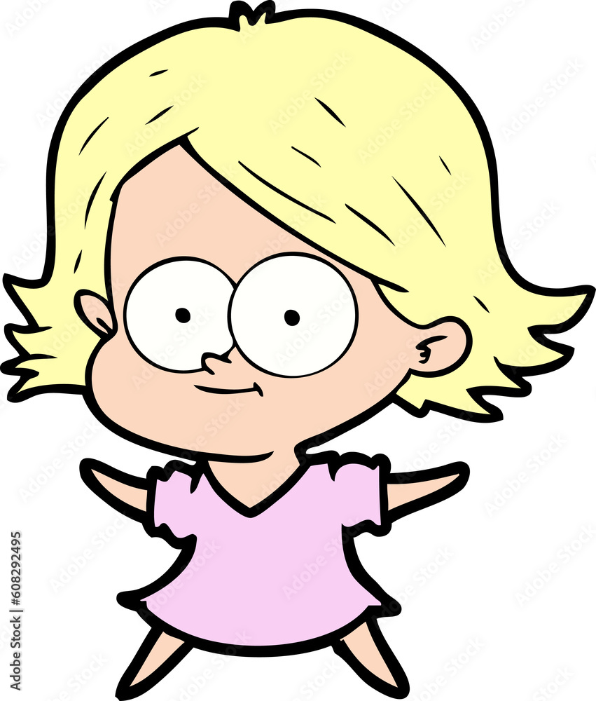 happy cartoon girl happy cartoon girl