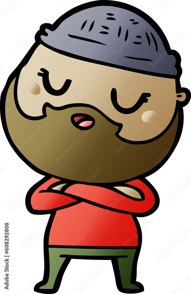 cartoon man with beard cartoon man with beard