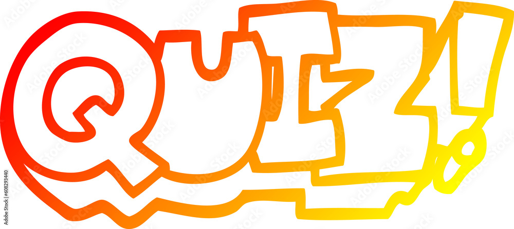 warm gradient line drawing of a cartoon word quiz warm gradient line drawing of a cartoon word quiz