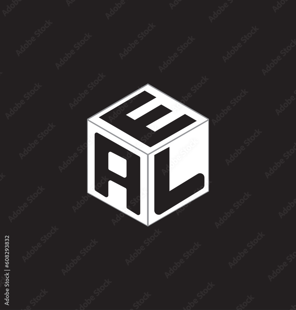 These designs are cube letter logo design These designs are cube letter logo design