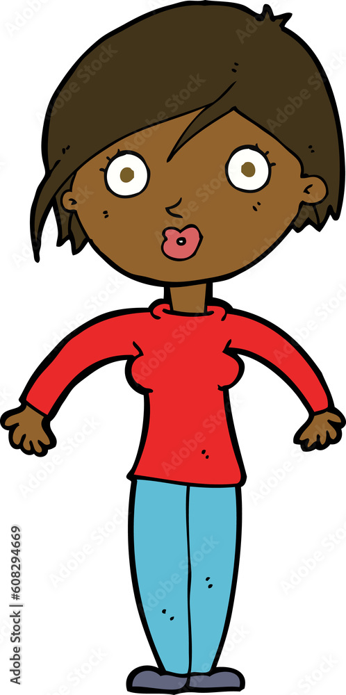 cartoon surprised woman cartoon surprised woman