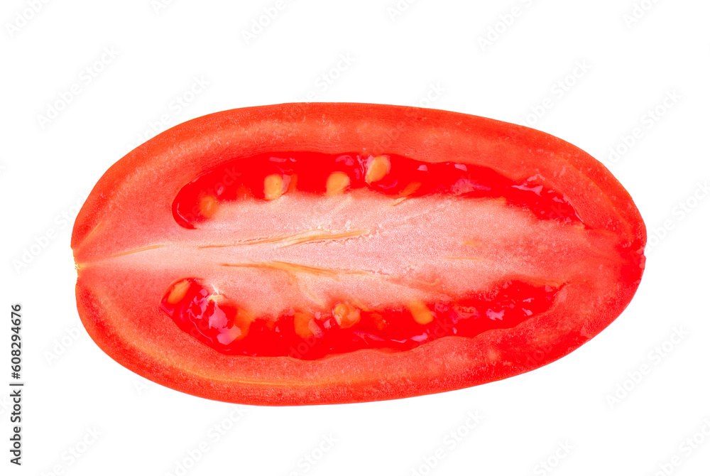 Tomato vegetable slice isolated on transparent png Tomato vegetable slice isolated on transparent png