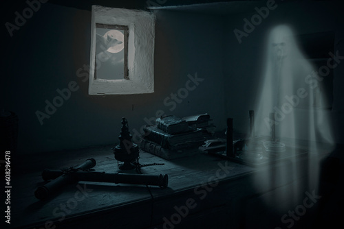 Creepy church vestry ghost