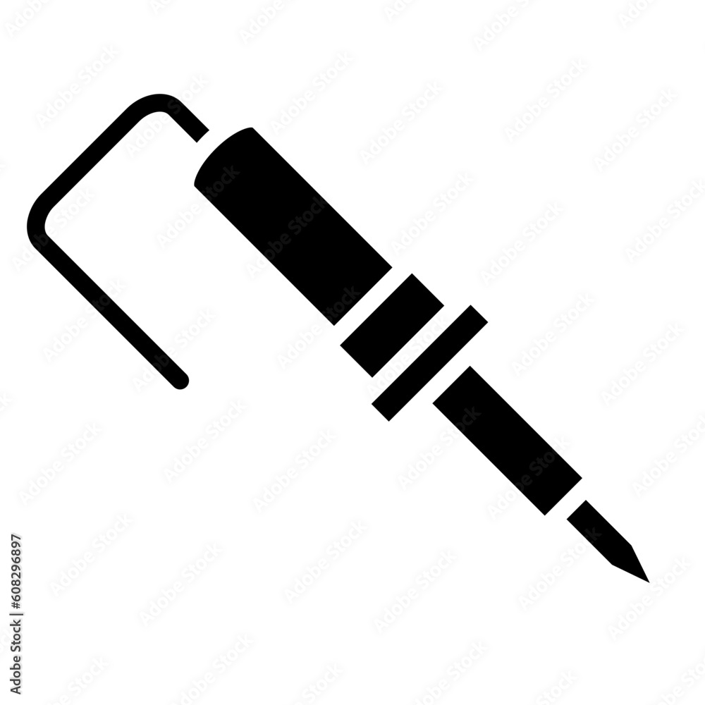 Vector Design Soldering Iron Icon Style Vector Design Soldering Iron Icon Style