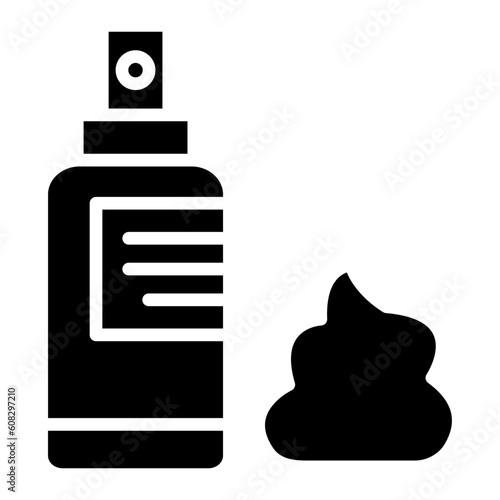 Vector Design Barber Foam Icon Style