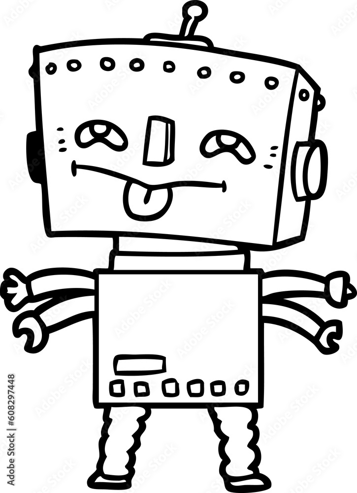 cartoon robot cartoon robot