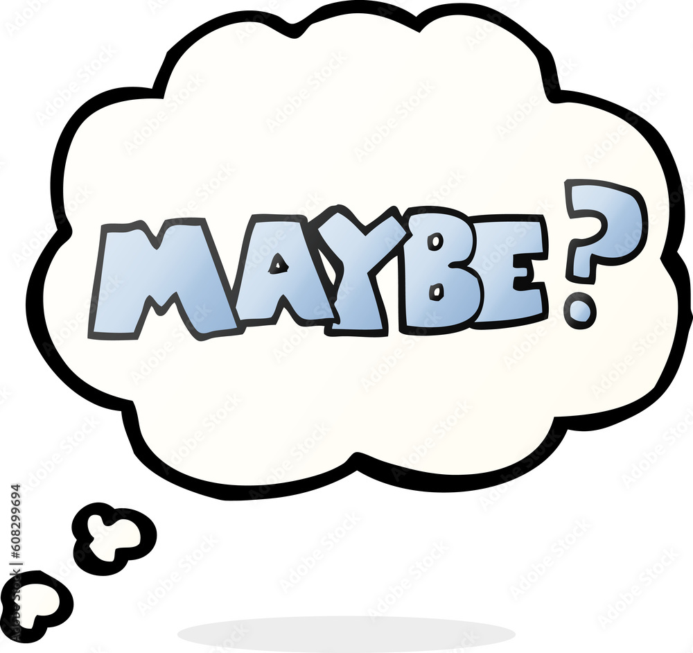 maybe freehand drawn thought bubble cartoon symbol maybe freehand drawn thought bubble cartoon symbol